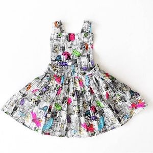 Pinafore Dress by Worthy Threads toddler sizes: 3,4,5